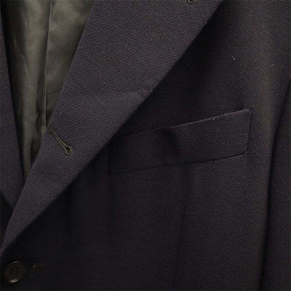 Hilton ヒルトン ウール テーラードジャケット M ネイビー メンズ