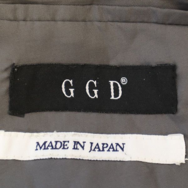 GGD ジージーディー 日本製 テーラードジャケット 3 グレー メンズ