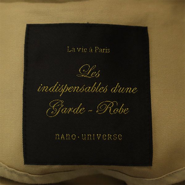 nano universe ナノユニバース トレンチコート 36 ベージュ レディース