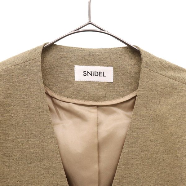 スナイデル ノーカラージャケット 1 ブラウン SNIDEL レディース