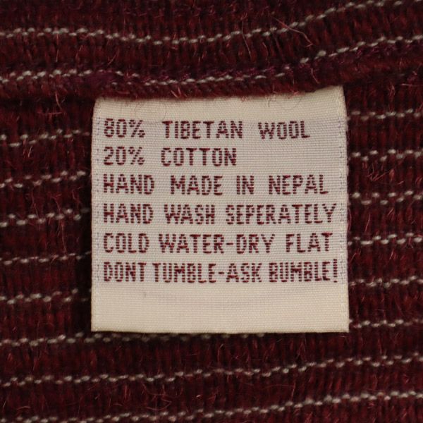 GLOBE TROTTER グローブトロッター ウールブレンド ストライプ柄 ジップジャケット 2 レッド×ホワイト メンズ