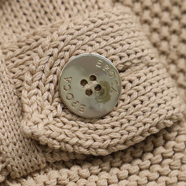 EPOCA エポカ ニット トレンチコート 40 ベージュ レディース