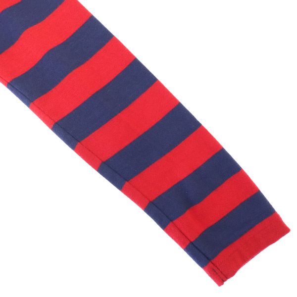 ラルフローレンスポーツ ストライプ柄 長袖 カットソー S レッド×ブルー RALPH LAUREN SPORT レディース