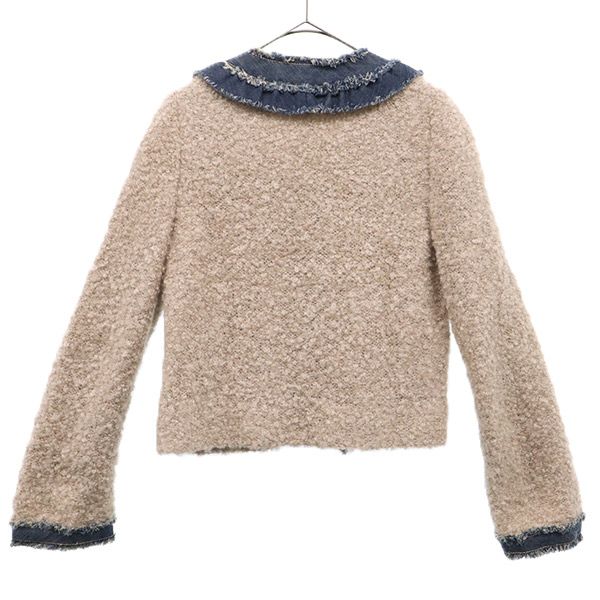 TO BE CHIC トゥービーシック ボア ノーカラージャケット 2 レディース