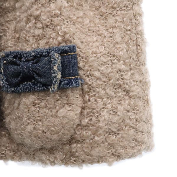 TO BE CHIC トゥービーシック ボア ノーカラージャケット 2 レディース