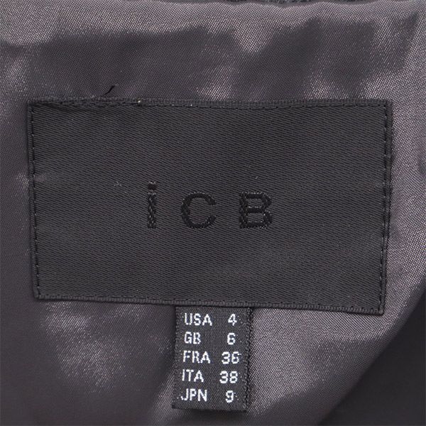 iCB アイシービー ウール テーラードジャケット 9 グレー レディース