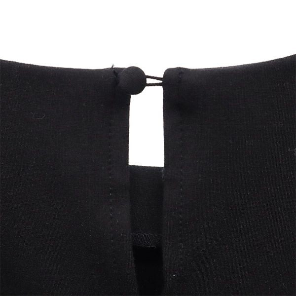 SNIDEL スナイデル 長袖 ワンピース F ブラック 裾フリル レディース