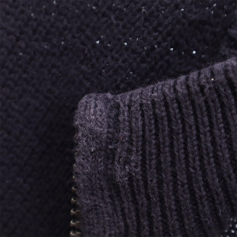 Victorinox ビクトリノックス コットン ニットジャケット ネイビー メンズ