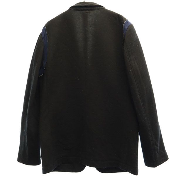 Calvin klein カルバンクライン デザイン テーラードジャケット 38 ブラック×ネイビー メンズ