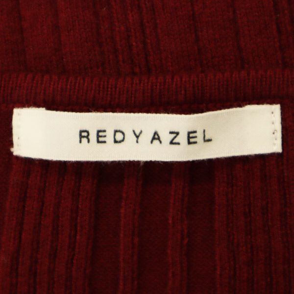 REDYAZEL レディアゼル 長袖 デザインニット セーター F レッド レディース