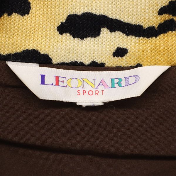LEONARD SPORT レオナールスポーツ コーデュロイジップ ベスト ブラウン レディース