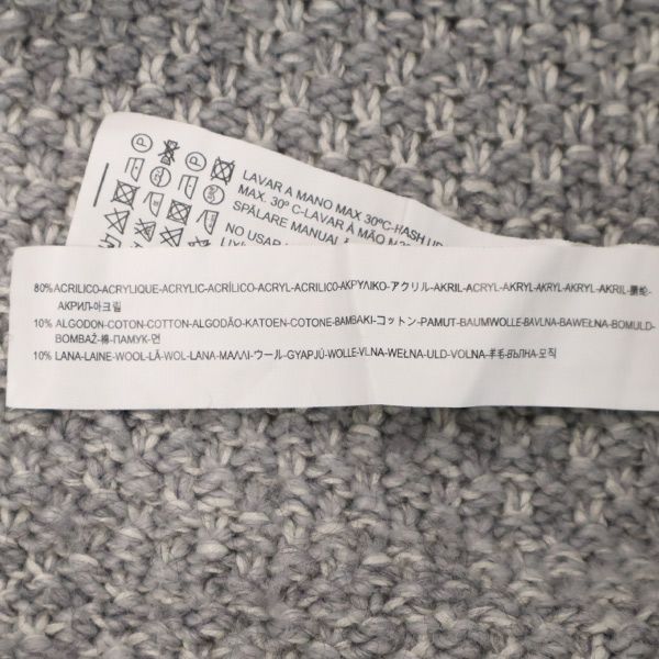 ザラニットウェア チマヨ柄 長袖 フリンジニット セーター 164cm グレー ZARA KNIT WEAR キッズ