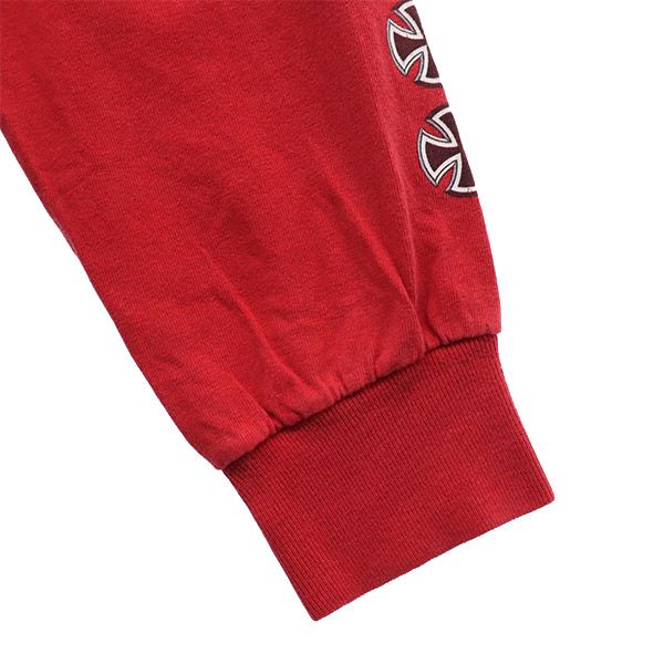 インデペンデントトラックカンパニー プリント 長袖 Tシャツ レッド INDEPENDENT TRUCK COMPANY ロンT メンズ