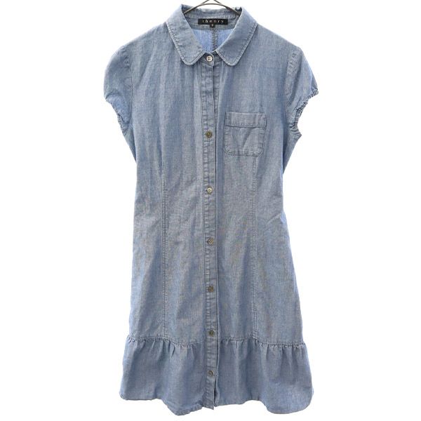 セオリー 半袖 ワンピース 2 ブルー theory レディース