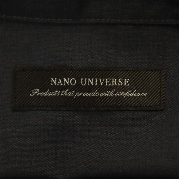 nano universe ナノユニバース 長袖 シャツ L グレー メンズ