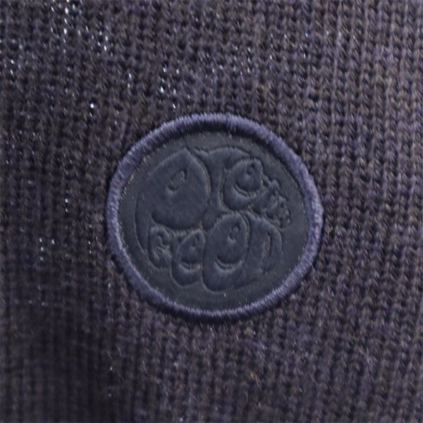 Pretty Green プリティーグリーン ウール ワッペン 長袖 セーター 3 ネイビー ニット メンズ