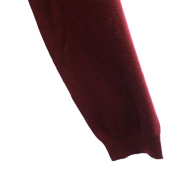 プリティーグリーン 長袖 ニットカーディガン 3 レッド Pretty Green メンズ