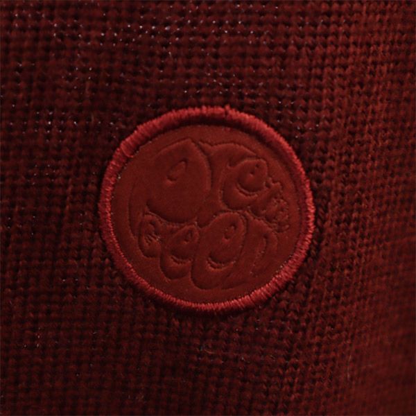 プリティーグリーン 長袖 ニットカーディガン 3 レッド Pretty Green メンズ