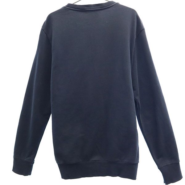 DIESEL ディーゼル 長袖 パッチワーク トレーナー ネイビー×ブルー スウェット メンズ