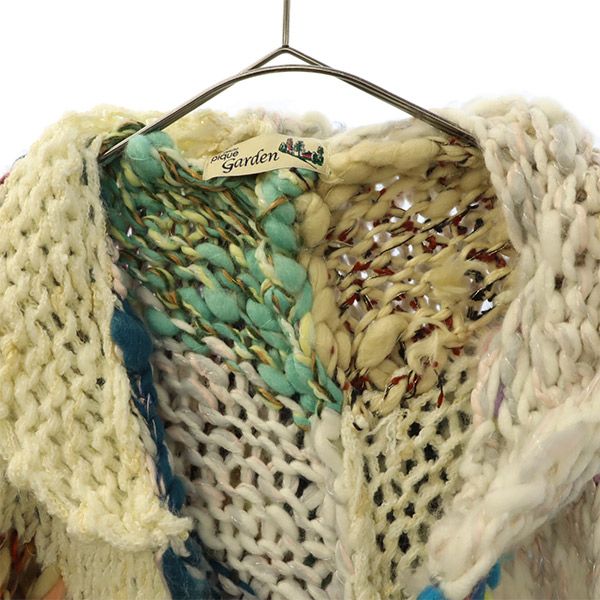 ジェラートピケガーデン 総柄 長袖 ニット ポンチョ F gelato pique Garden レディース