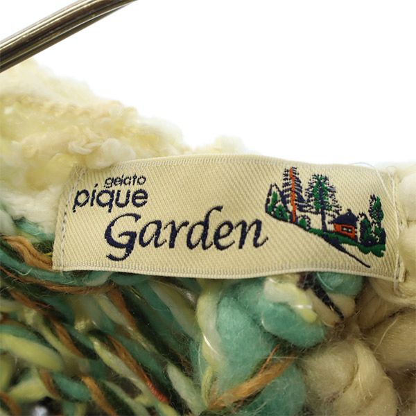 ジェラートピケガーデン 総柄 長袖 ニット ポンチョ F gelato pique Garden レディース