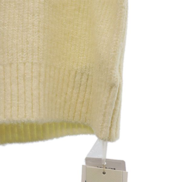 未使用 Lily Brown リリーブラウン 長袖 ファースリーブ ニットカーディガン F ホワイト レディース