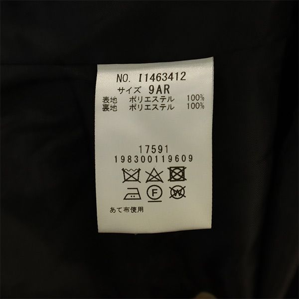 IMMAGINAZIONE イマジナチオーネ ノーカラージャケット 9 ブラック レディース