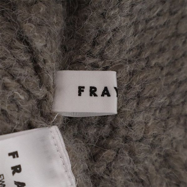 FRAY I.D フレイアイディー 長袖 シアー ドッキング セーター F ベージュ系 ニット レディース