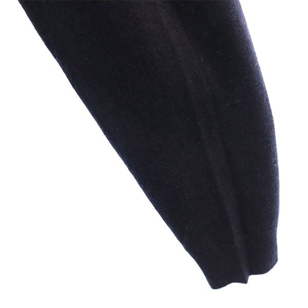 Pretty Green プリティーグリーン ウールブレンド ワンポイント刺繍 長袖 Vネック セーター 4 ネイビー ニット メンズ