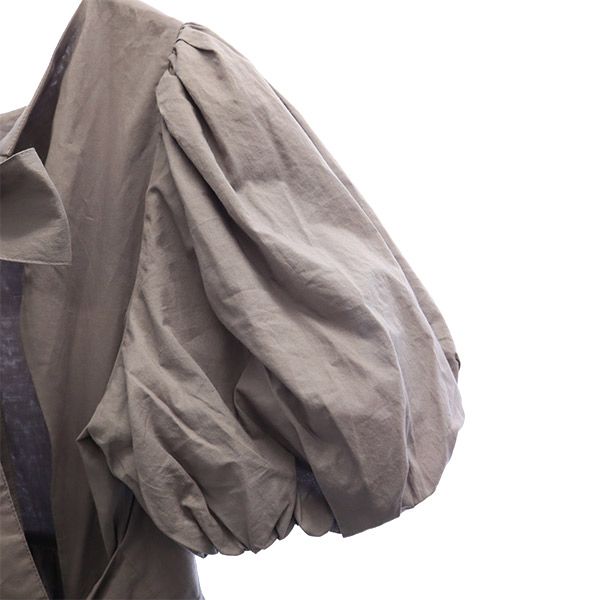 ORGANICS SNIDEL for sustainabillity オーガニックスナイデル 半袖 バルーンスリーブ ロングワンピース 7 パープル レディース