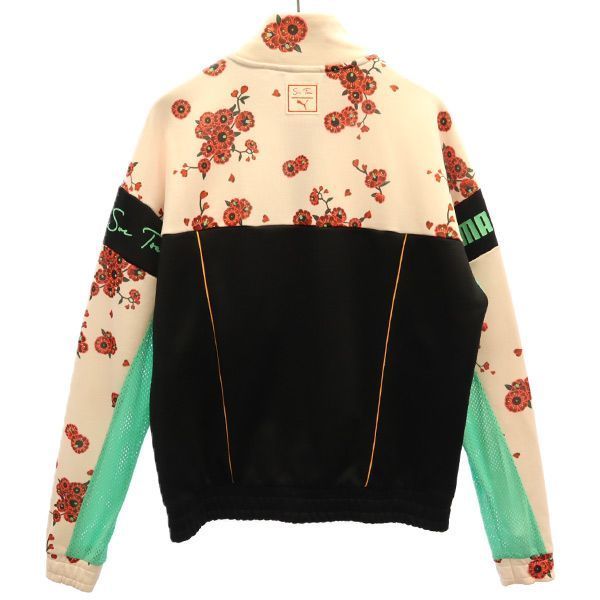 プーマ Suetsaiコラボ 総柄 トラックジャケット XS ピンク×ブラック PUMA ジャージ レディース