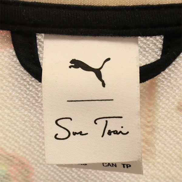 プーマ Suetsaiコラボ 総柄 トラックジャケット XS ピンク×ブラック PUMA ジャージ レディース