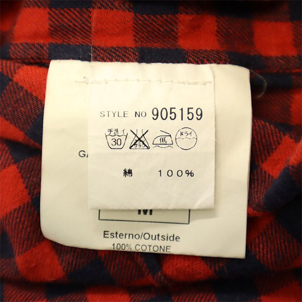 GOLDEN GOOSE DELUXE BRAVO ゴールデン グース デラックス チェック 長袖 シャツ M レッド×ブラック メンズ
