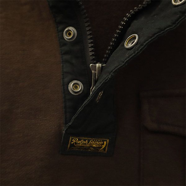 Polo by Ralph Lauren ポロバイラルフローレン 長袖 ハーフボタン スウェット トレーナー XS ブラウン メンズ