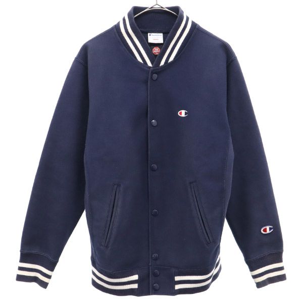 Champion チャンピオン リバースウィーブ WINDSTOPPER ワンポイントロゴ スタジャン S ネイビー ブルゾン メンズ