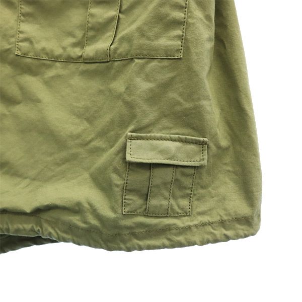 Ne-net ネネット ノーカラー モッズコート カーキ ミリタリー レディース