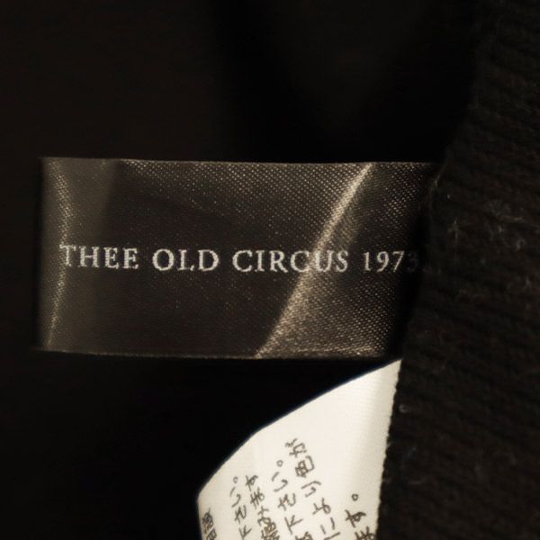 THEE OLD CIRCUS ジ・オールド・サーカス 長袖 スウェット ジップパーカー 0 ブラック×グレー レディース