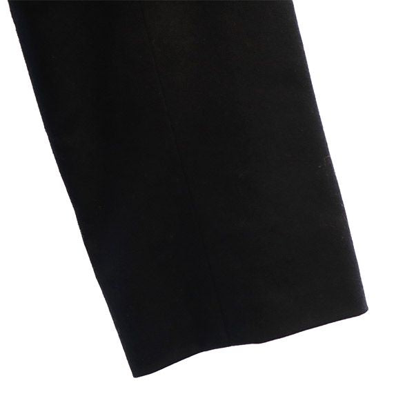 theory luxe セオリーリュクス ウールブレンド ノーカラージャケット 38 ネイビー レディース