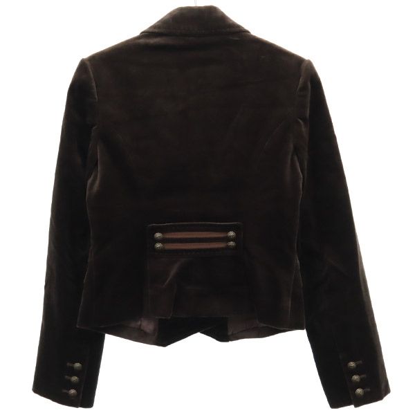 EPOCA エポカ ベロア ダブル テーラードジャケット 38 ブラウン レディース