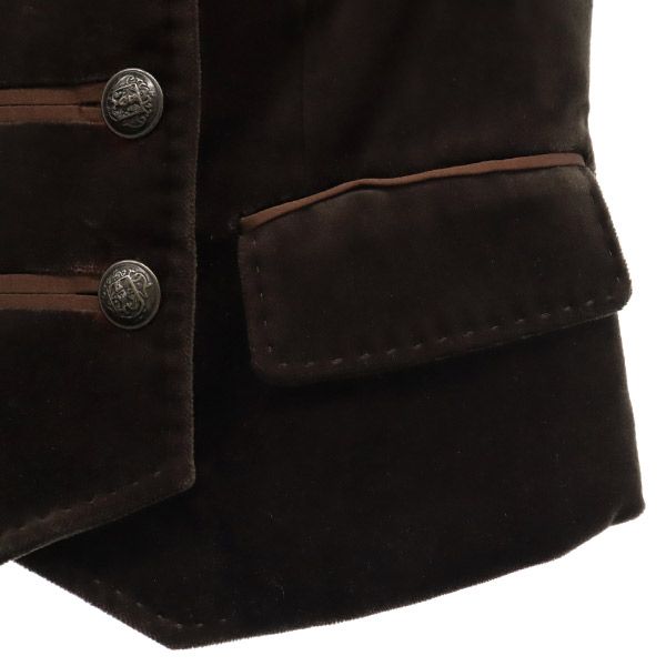 EPOCA エポカ ベロア ダブル テーラードジャケット 38 ブラウン レディース