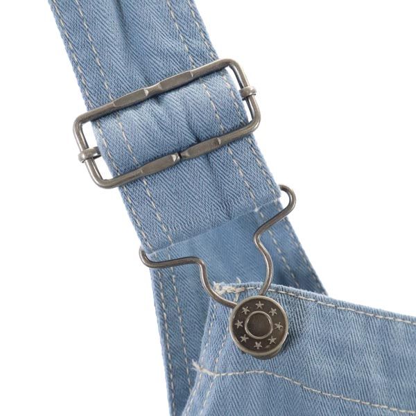 ニコアンド リネンブレンド デニム オーバーオール 3 niko and... レディース