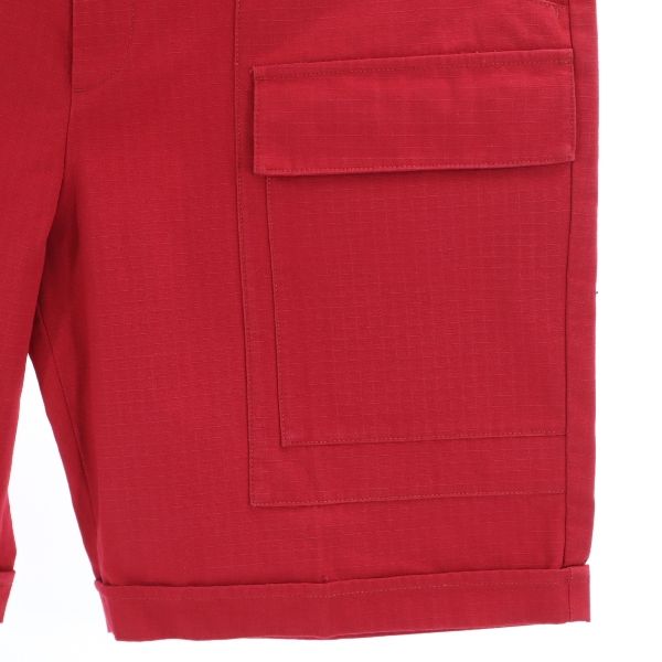 未使用 GUCCI グッチ ノースフェイス イタリア製 リップストップ カーゴショートパンツ 48 レッド THE NORTH FACE メンズ