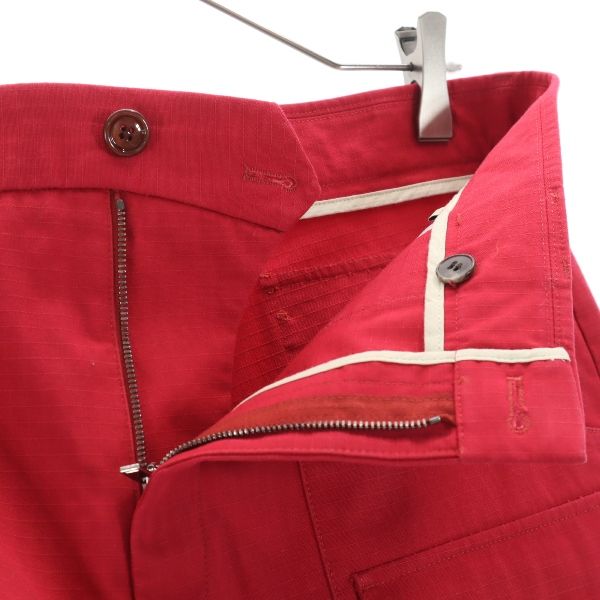 未使用 GUCCI グッチ ノースフェイス イタリア製 リップストップ カーゴショートパンツ 48 レッド THE NORTH FACE メンズ
