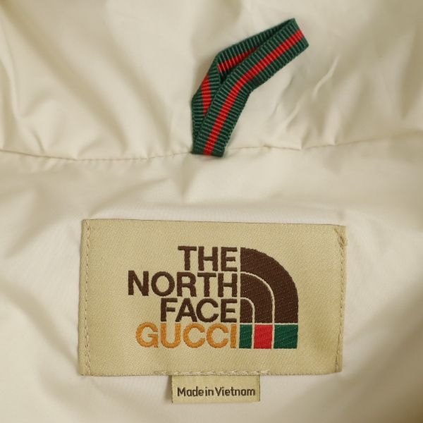 未使用 GUCCI グッチ ザノースフェイス 4WAY アノラックパーカー S クリーム THENORTHFACE 限定コラボ マウンテンパーカー メンズ