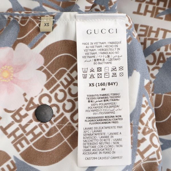 未使用 GUCCI グッチ ザノースフェイス 4WAY アノラックパーカー XS クリーム THENORTHFACE 限定コラボ マウンテンパーカー メンズ