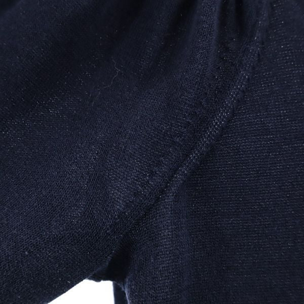 BLUE LABEL CRESTBRIDGE ブルーレーベルクレストブリッジ 三陽商会 花柄リボン 半袖 セーター 38 ネイビー ニット レディース