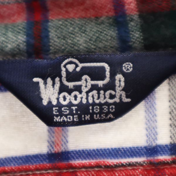 WOOLRICH ウールリッチ 80s ヴィンテージ USA製 チェック 長袖 ネルシャツ メンズ