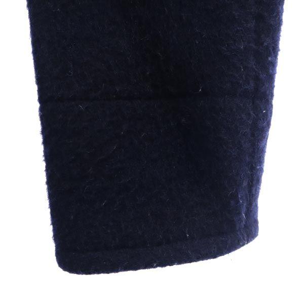 Danton ダントン ウールブレンド ロゴ刺繍 ジャケット 34 ネイビー レディース