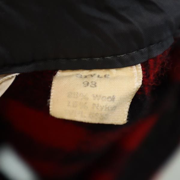 WOOLRICH ウールリッチ 70s ヴィンテージ ウールブレンド チェック柄 長袖 シャツ S 赤系 メンズ