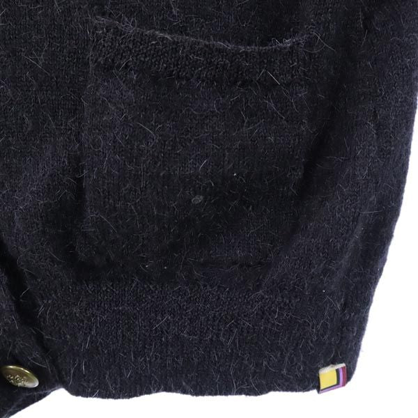 Paul Smith ポールスミス アルパカブレンド 長袖 ニット カーディガン M ブラック系 レディース